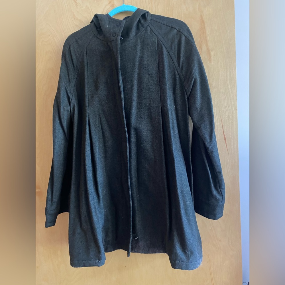 Vintage Sisley hooded swing coat
